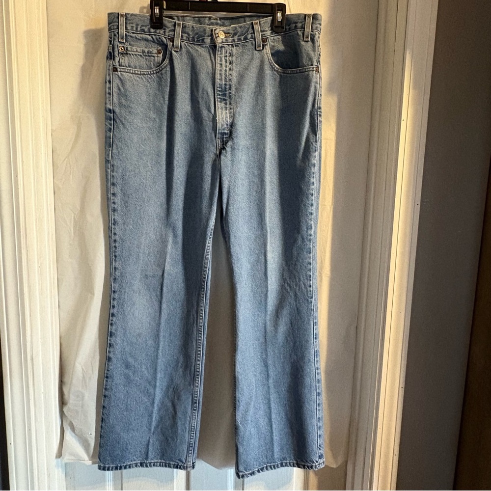 Vintage Y2K Levis 517 Bootcut Jeans Mens 40x30 Light Wash 2000s Casual Everyday‎